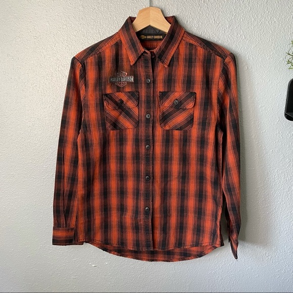 🆕 Harley Davidson Flannel size xs - Picture 1 of 10